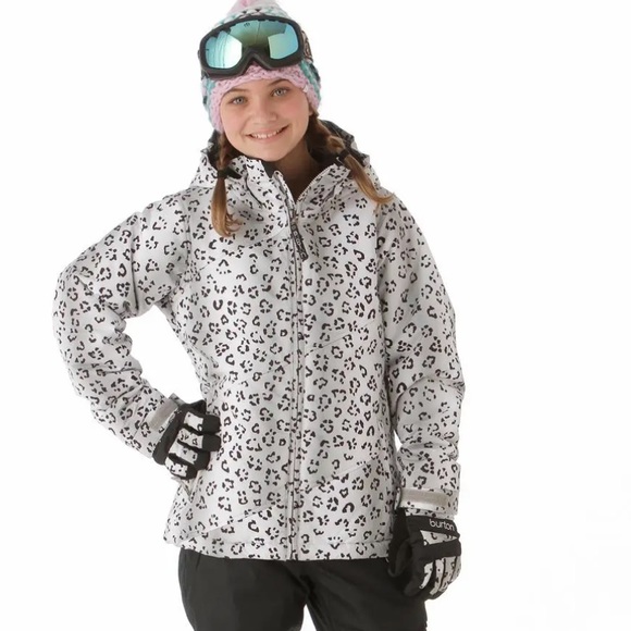 Burton Jackets & Coats Burton Kids Ski Jacket Dry Ride White Snow